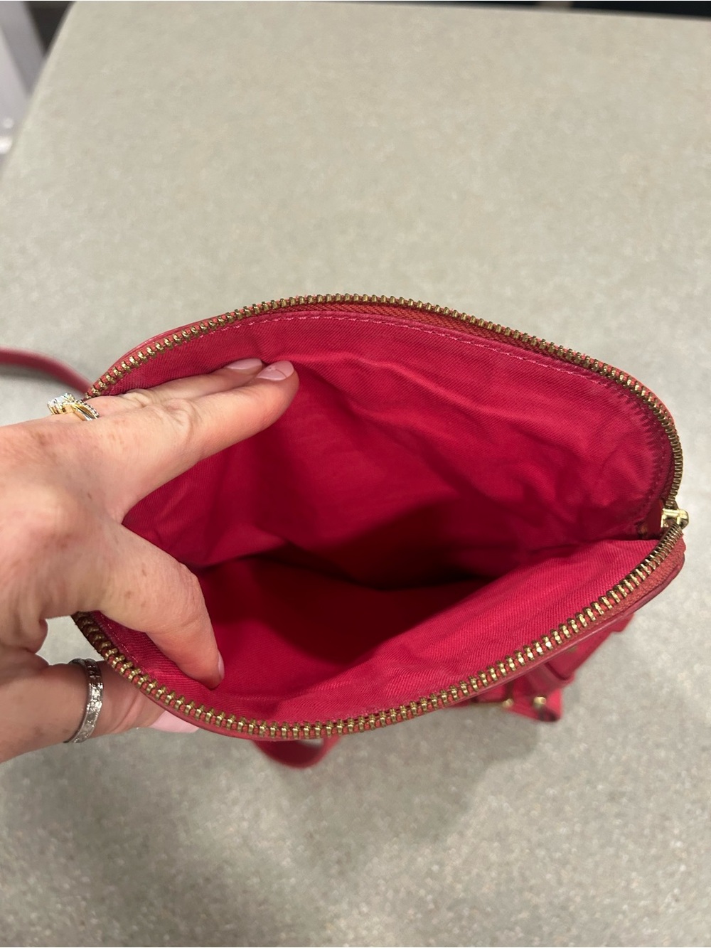 Fossil small Preston Crossbody Bag in Pink - Picture 10 of 10